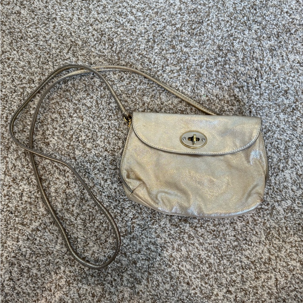 Fossil Champagne Crossbody Bag